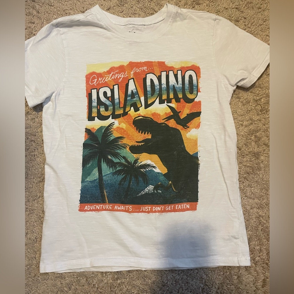 Boys Hatley Isla Dino Graphic tee